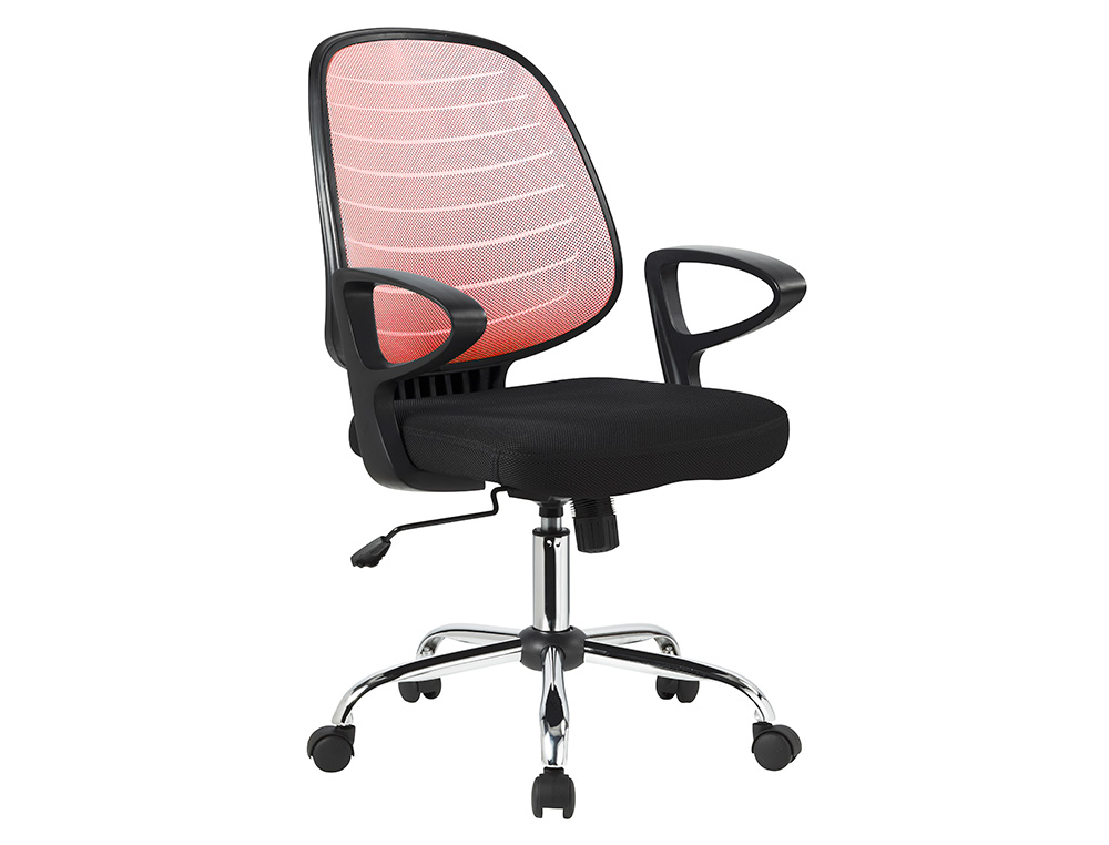 Silla giratoria Q-Connect roja